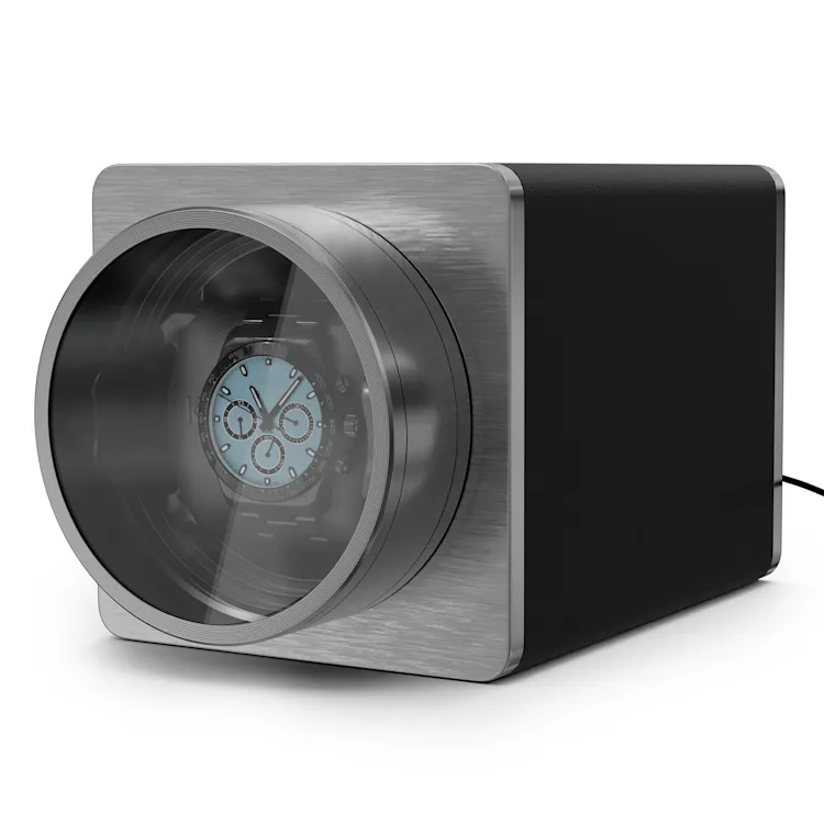 جعبه ساعت مچی و گردشگر ساعت کلارشتاین آلمان مدل klarstein TimeSync - نگهدارنده بی‌ صدا برای یک ساعت اتوماتیک